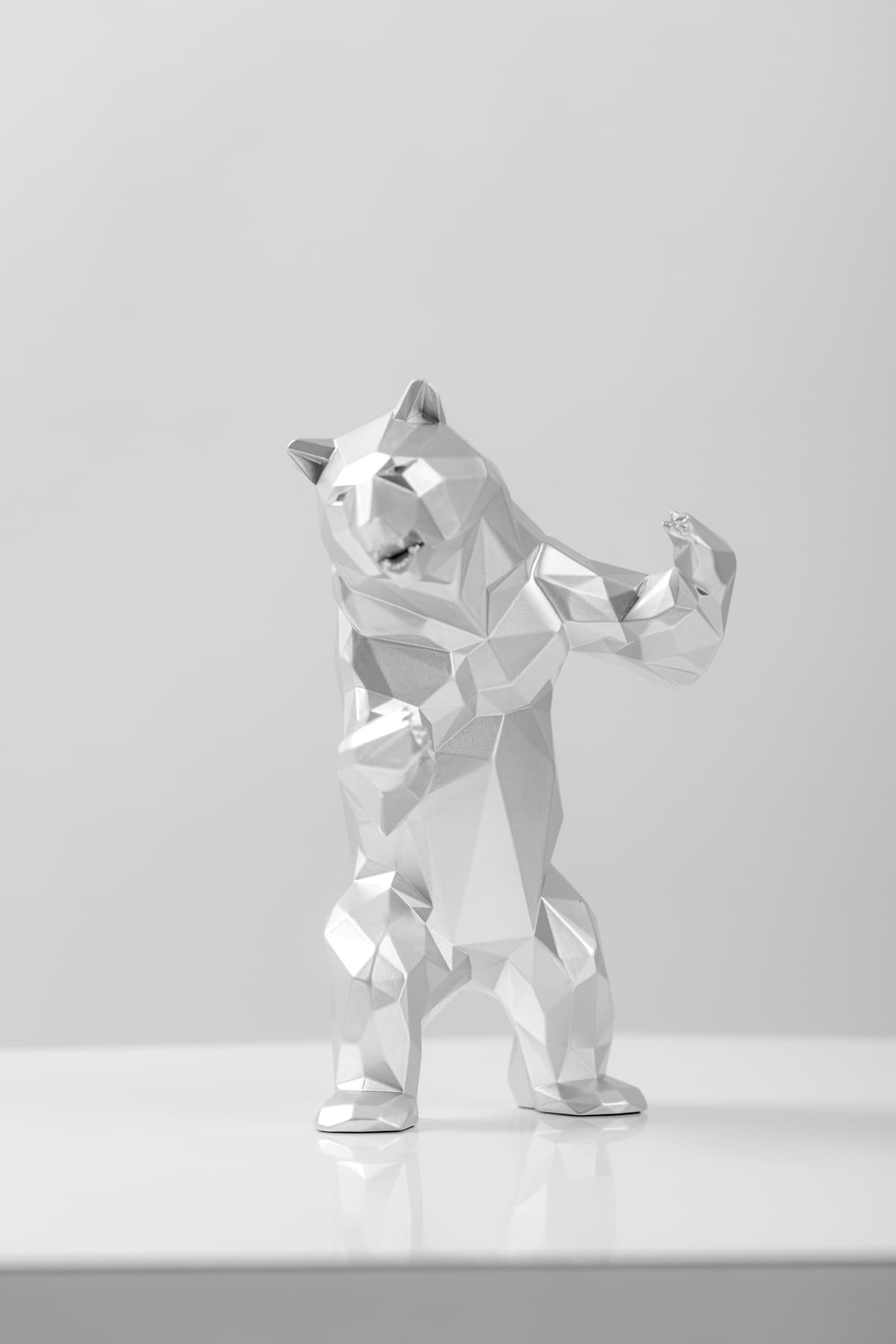 Standing Bear Silver Matte